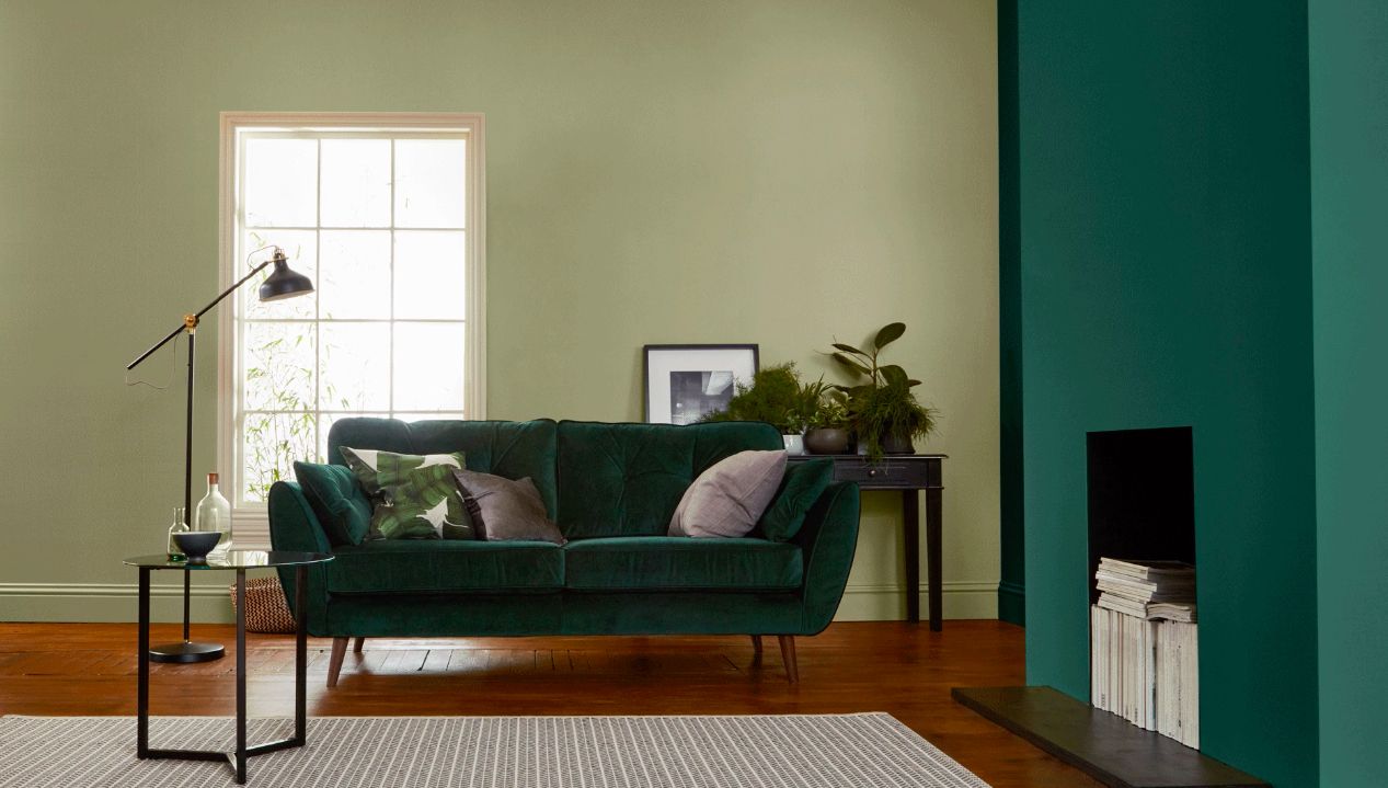 dulux putting green living room